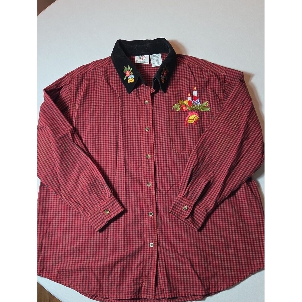Nutcracker 100% Cotton Christmas Button-up Collared Shirt Size XL